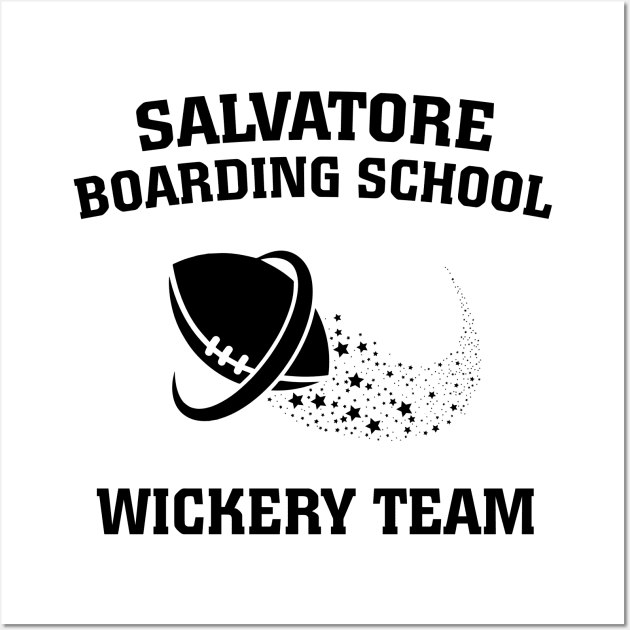 Legacies - Salvatore Boarding School Wickery Team Wall Art by BadCatDesigns